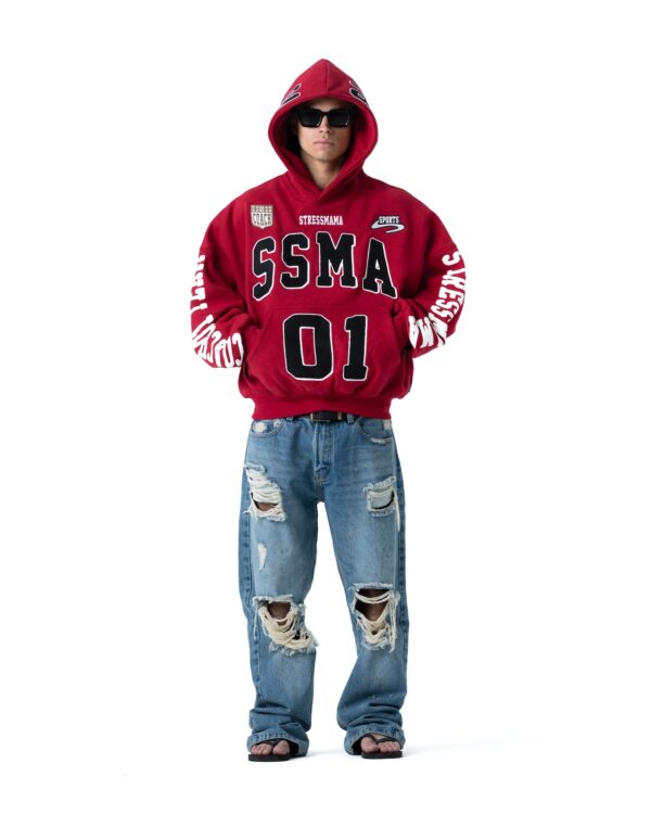 STRESSMAMA Ssma Racing Hoodie 帽T(紅)