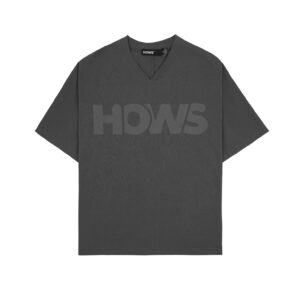 HOWS｜Relaxed THE Noise V-neck / LEAD GREY
