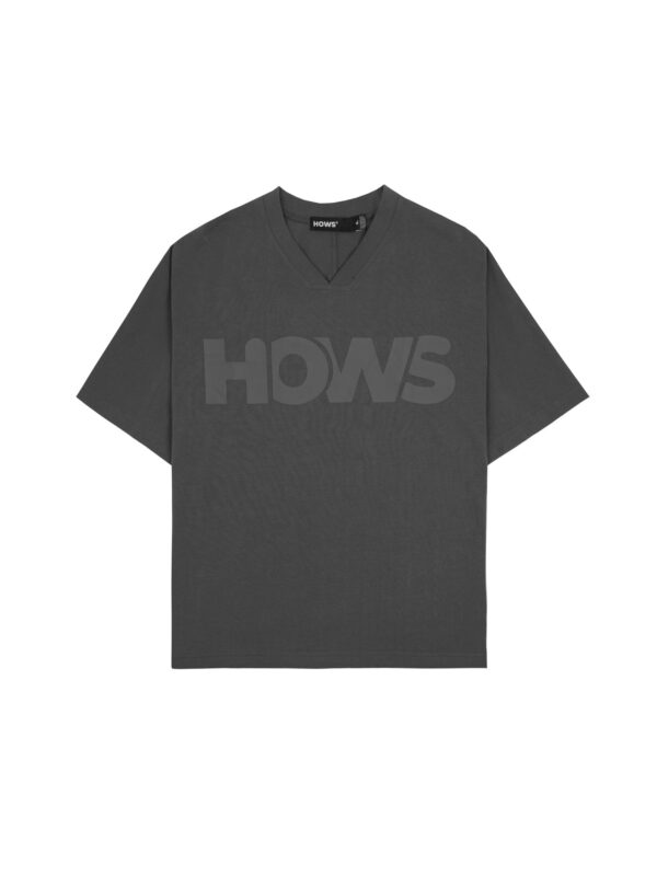 HOWS｜Relaxed THE Noise V-neck / LEAD GREY