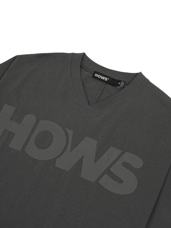 HOWS｜Relaxed THE Noise V-neck / LEAD GREY