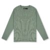 HOWS｜Striped Henley LONG Sleeve T-shirt / MOSS