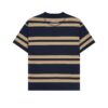HOWS｜NAVA Striped T-shirt / Brown X NAVY