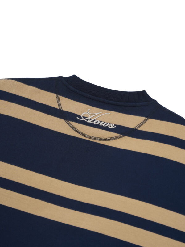 HOWS｜NAVA Striped T-shirt / Brown X NAVY