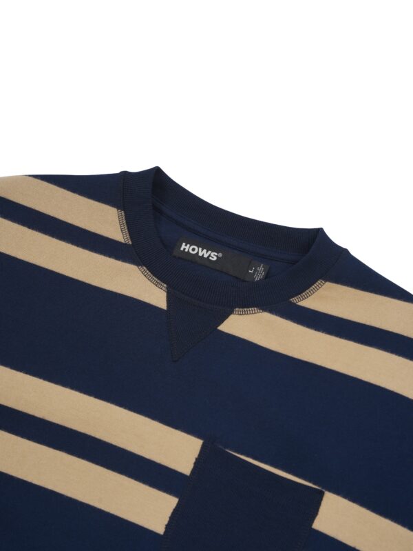 HOWS｜NAVA Striped LONG Sleeve T-shirt / Brown X NAVY