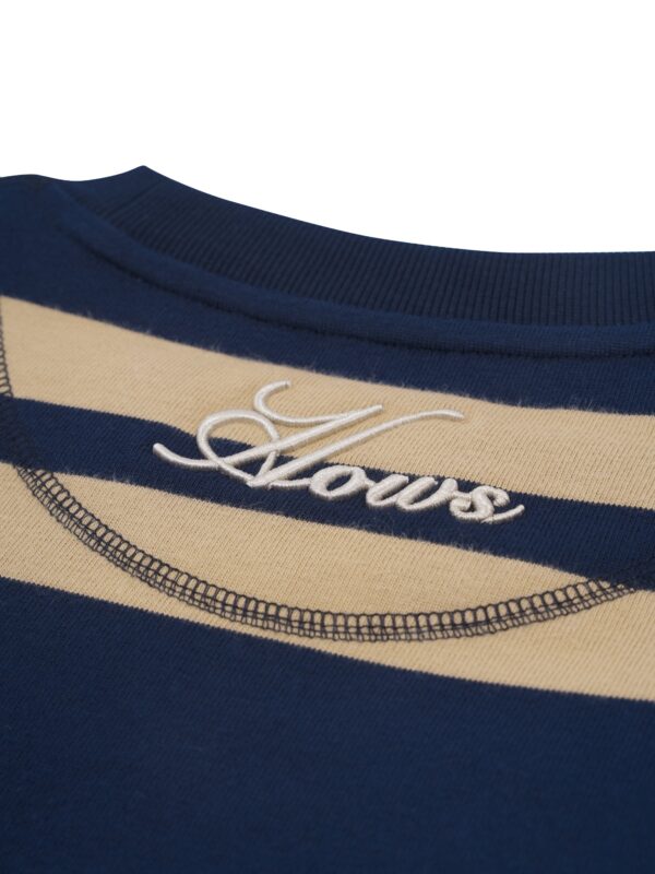 HOWS｜NAVA Striped LONG Sleeve T-shirt / Brown X NAVY