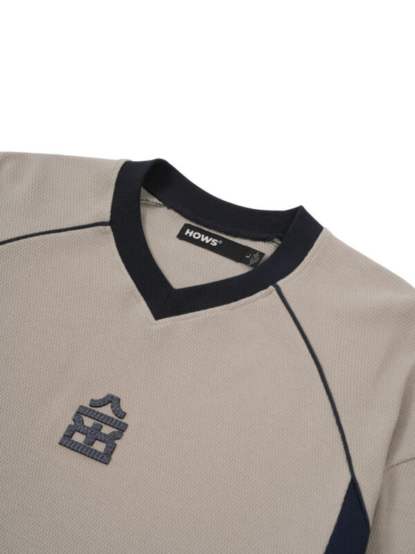 HOWS｜Traditional MESH LONG Sleeve / Cream X NAVY