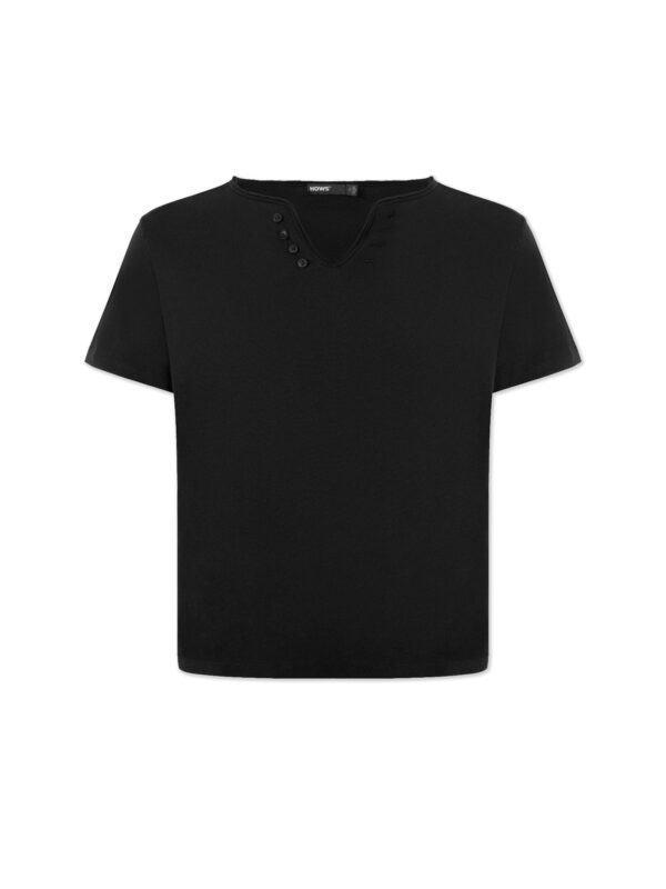 HOWS｜Loose V TEE / Black
