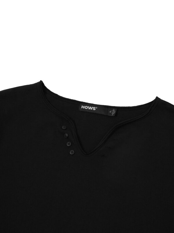HOWS｜Loose V TEE / Black
