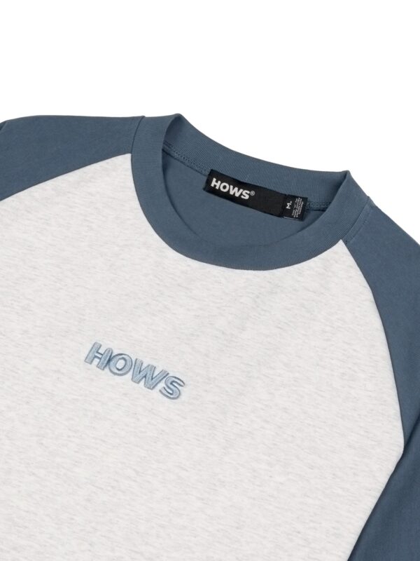 HOWS｜Urban Contrast Raglan T-shirt / Light GREY