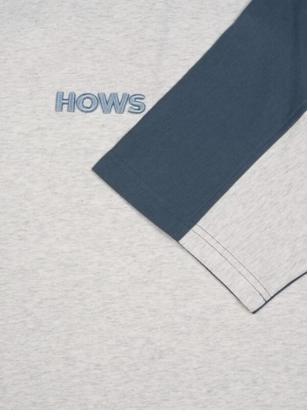 HOWS｜Urban Contrast Raglan T-shirt / Light GREY