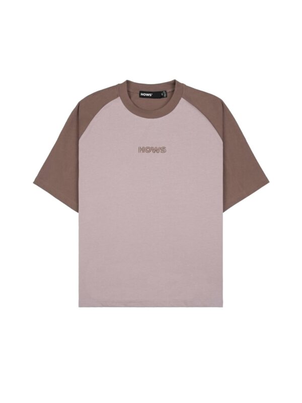 HOWS｜Urban Contrast Raglan T-shirt / Purple