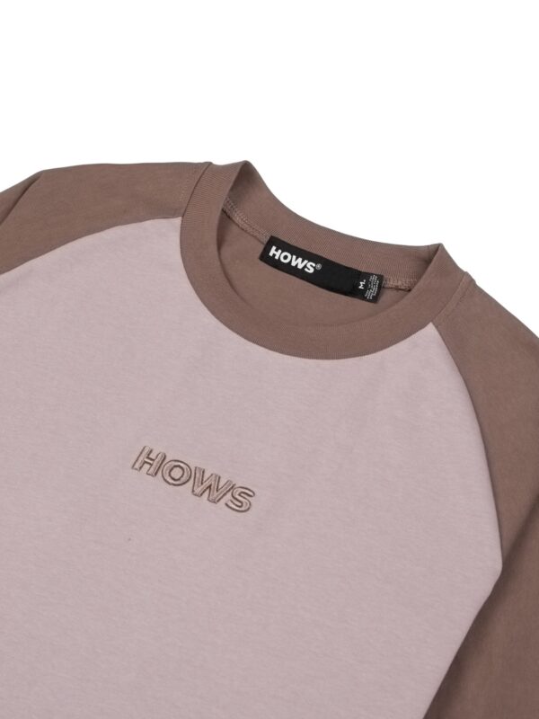 HOWS｜Urban Contrast Raglan T-shirt / Purple