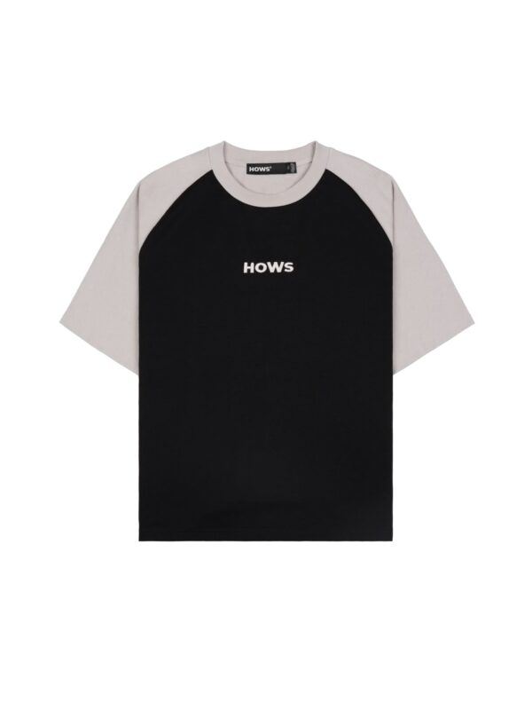 HOWS｜Urban Contrast Raglan T-shirt / Black