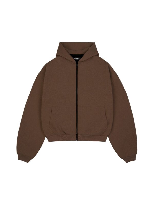 HOWS｜Hoodie Melton WOOL / Brown