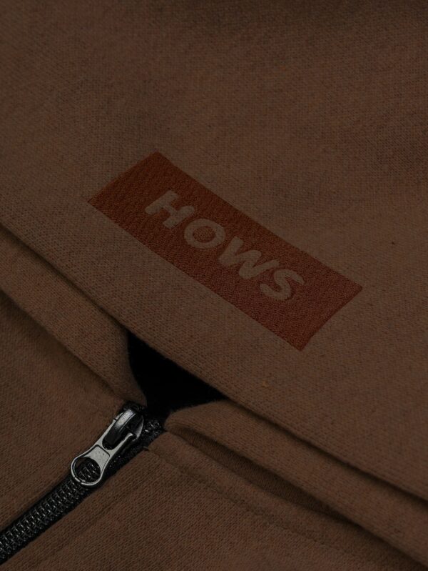 HOWS｜Hoodie Melton WOOL / Brown