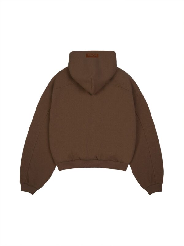 HOWS｜Hoodie Melton WOOL / Brown