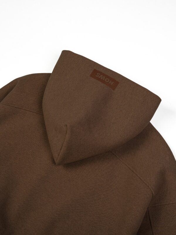 HOWS｜Hoodie Melton WOOL / Brown