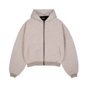 HOWS｜Hoodie Melton WOOL / Light GREY