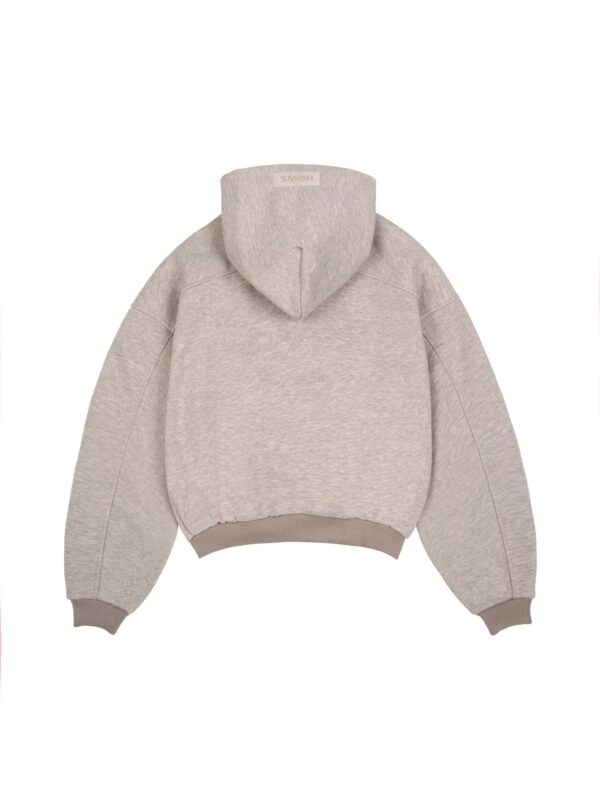 HOWS｜Hoodie Melton WOOL / Light GREY