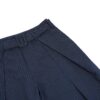 HOWS｜Silent Structure Pleated Pants WITH BELT / Striped NAVY