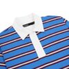 HOWS｜OLD School Striped POLO V.2 / NAVY X White