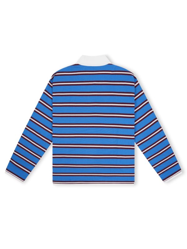 HOWS｜OLD School Striped POLO V.2 / NAVY X White