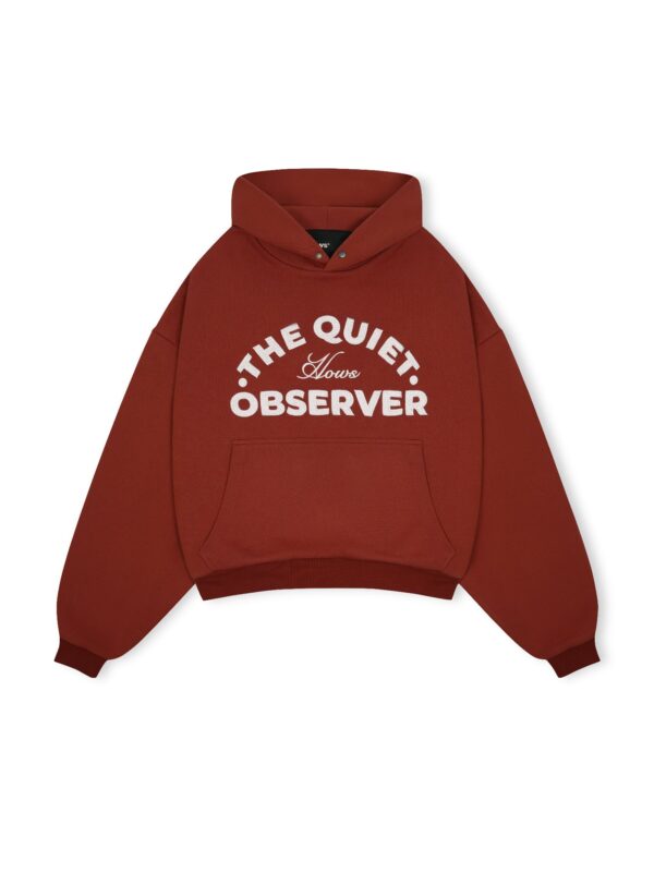 HOWS｜Quiet Obsever Hoodie / Brick RED