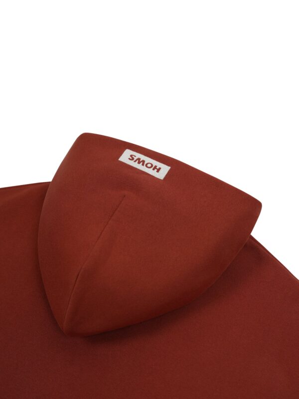 HOWS｜Quiet Obsever Hoodie / Brick RED