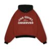 HOWS｜Quiet Obsever Hoodie / Black X RED
