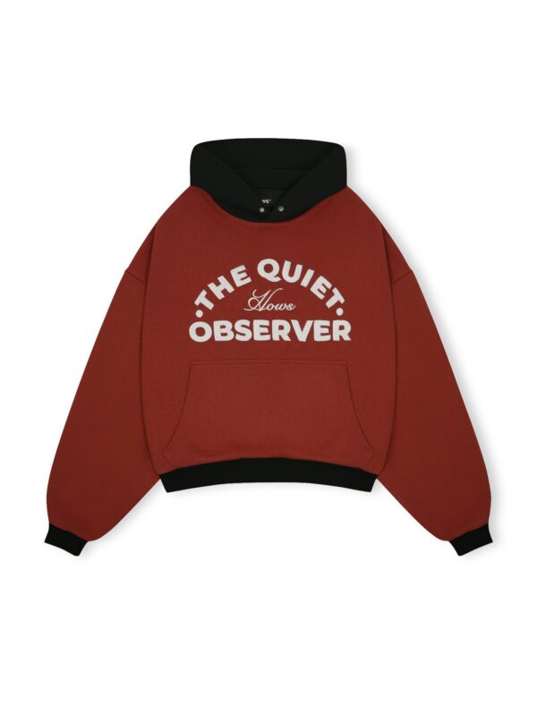HOWS｜Quiet Obsever Hoodie / Black X RED