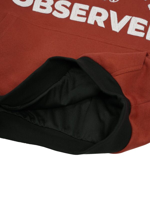 HOWS｜Quiet Obsever Hoodie / Black X RED
