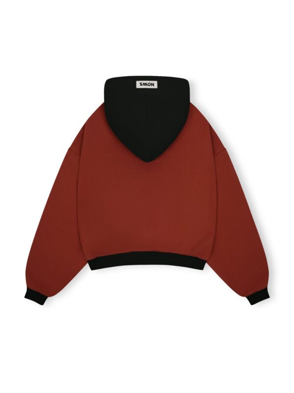 HOWS｜Quiet Obsever Hoodie / Black X RED