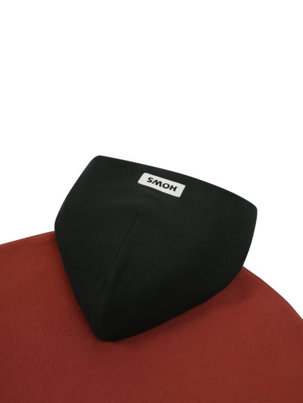 HOWS｜Quiet Obsever Hoodie / Black X RED