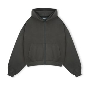 HOWS｜Hoodie Melton WOOL / MOSS