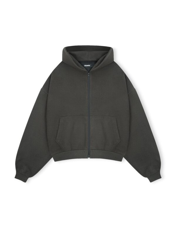 HOWS｜Hoodie Melton WOOL / MOSS