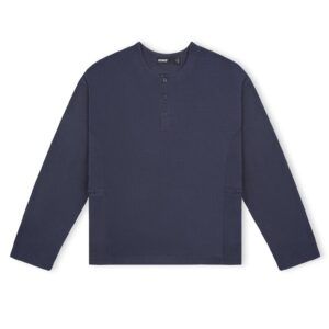 HOWS｜Sculpt Henley / BLUE GREY