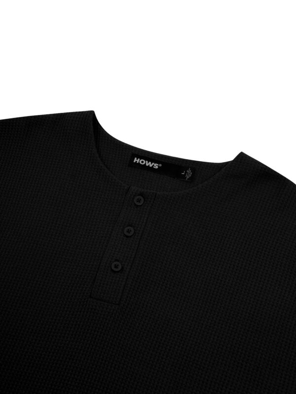 HOWS｜Sculpt Henley / Black