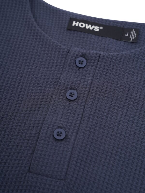 HOWS｜Sculpt Henley / BLUE GREY