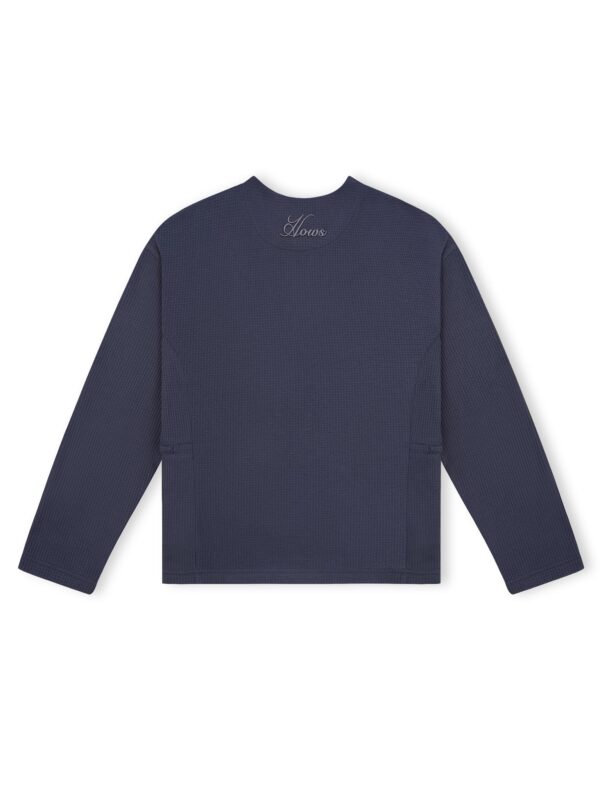 HOWS｜Sculpt Henley / BLUE GREY