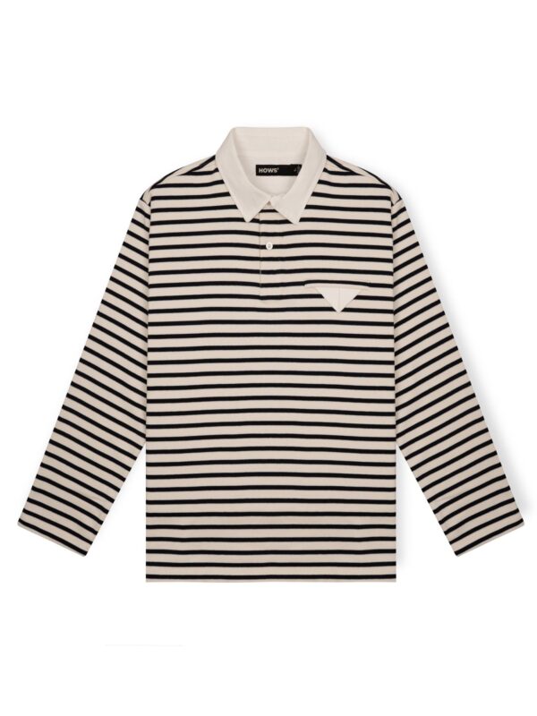 dsc09036_3x4_1a8e3caa731a41dca972b79ff736b7f6_b8f78dcba8994f3594e01d8fdda0fd65 HOWS|Urban Striped Classic POLO / NAVY