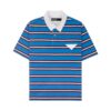 HOWS｜OLD School Striped POLO / NAVY X White