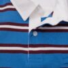 HOWS｜OLD School Striped POLO / NAVY X White