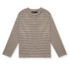 HOWS｜Striped Henley LONG Sleeve T-shirt / Cream