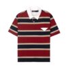 HOWS｜OLD School Striped POLO / RED X NAVY