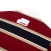 HOWS｜OLD School Striped LONG Sleeve POLO / RED X NAVY