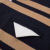 HOWS｜OLD School Striped LONG Sleeve POLO / Brown X NAVY