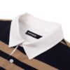 HOWS｜OLD School Striped LONG Sleeve POLO / Brown X NAVY