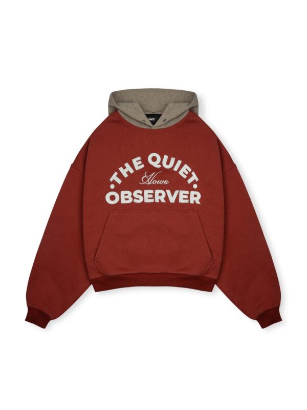 HOWS｜Quiet Obsever Hoodie / RED