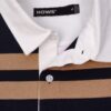 HOWS｜OLD School Striped POLO / Brown X NAVY