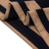 HOWS｜OLD School Striped POLO / Brown X NAVY